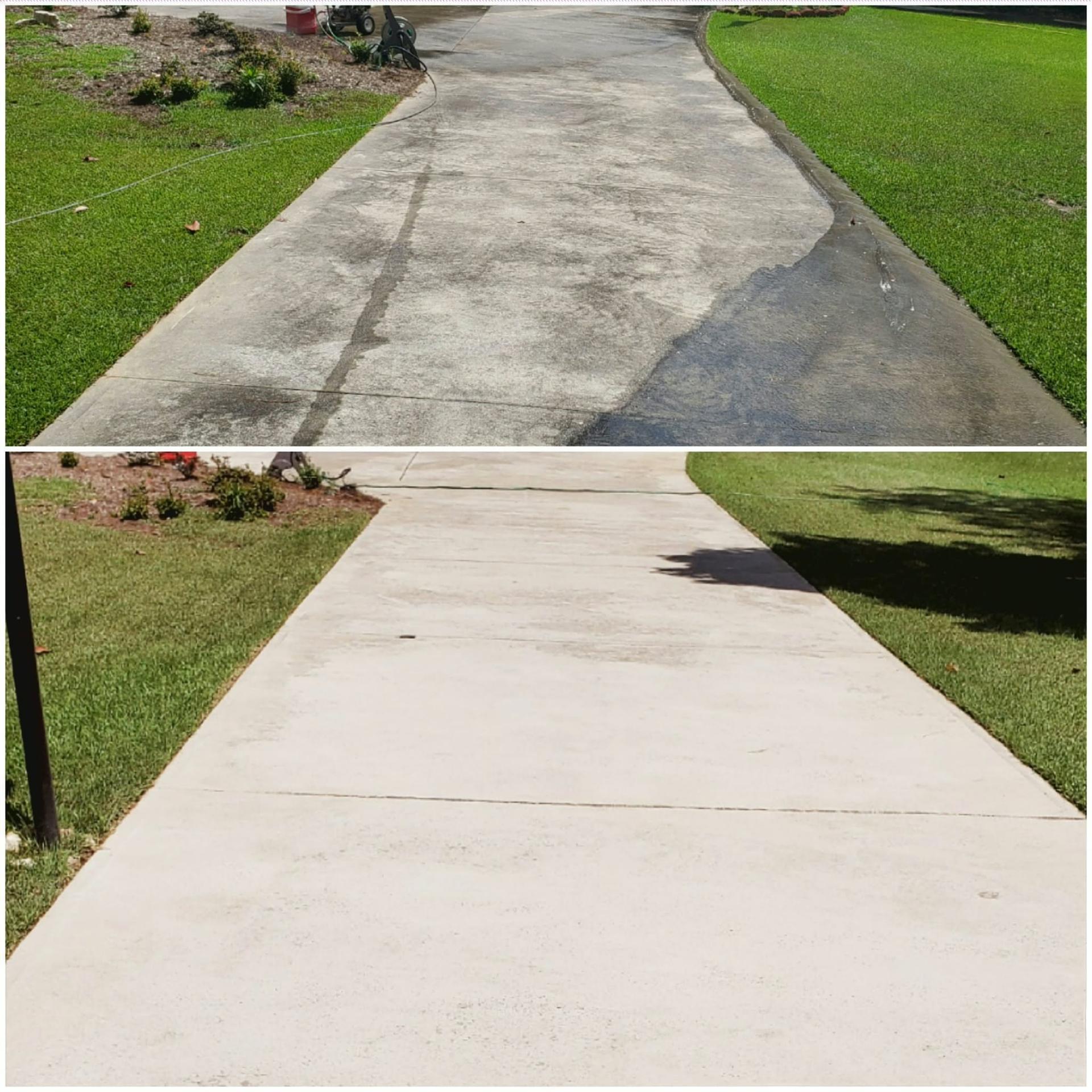 Driveway pressure washing in Salt Lake City, UT by Spotless Giraffe Washing